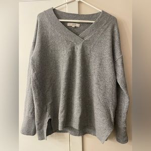 Loft sweater, gray, size Medium